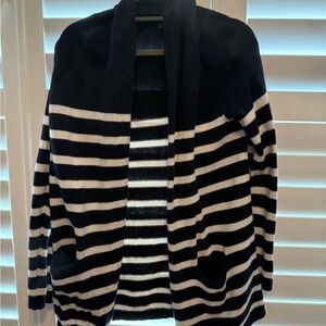 Striped Black and White Cardigan